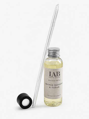 Refill - Orange Blossom & Cedar Wood Reed Diffuser Kit